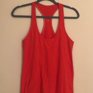 lululemon Cool Racerback Tank in orange-red